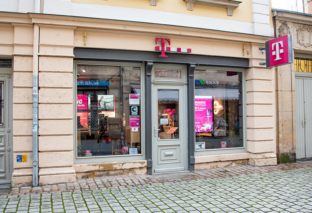 Shop, Außenansicht Welkona - Ihr Telekom Partner in Pirna